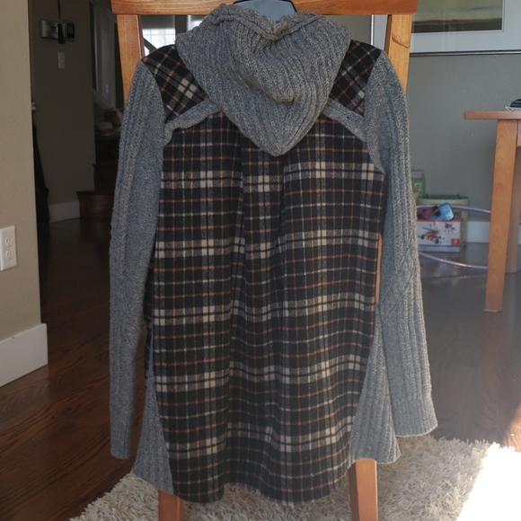 Anthro wool hooded cardigan - Picture 5 of 7